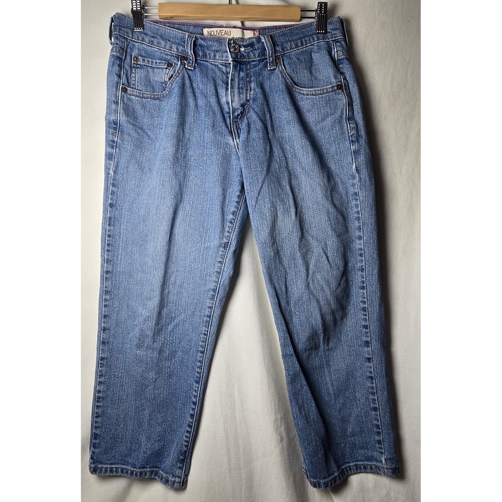 Levis 515 Nouveau Capris Womens Size 6 Blue Denim‎ Cropped Jeans